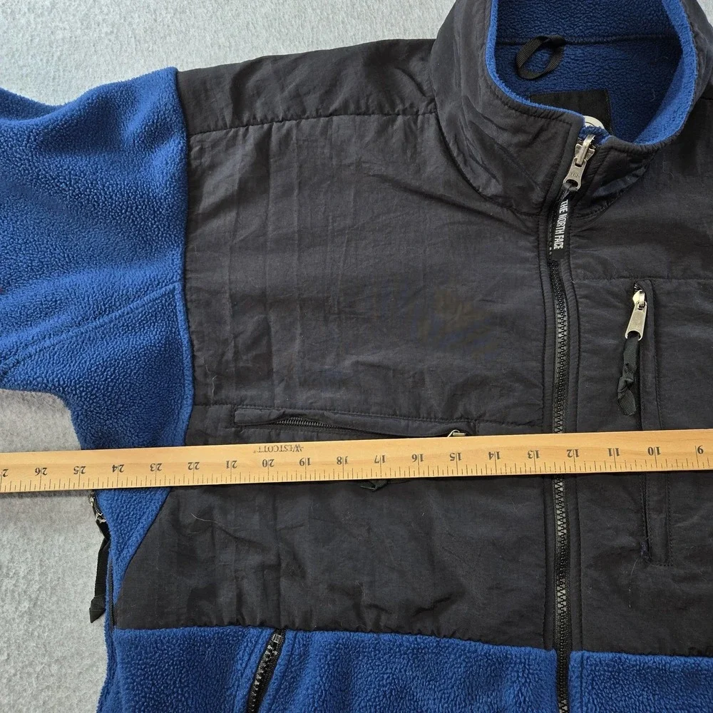 The North Face Jacket Mens XL Blue Windbreaker Fleece Lined Full Zip Pockets